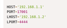 Algernon Ports and IPs