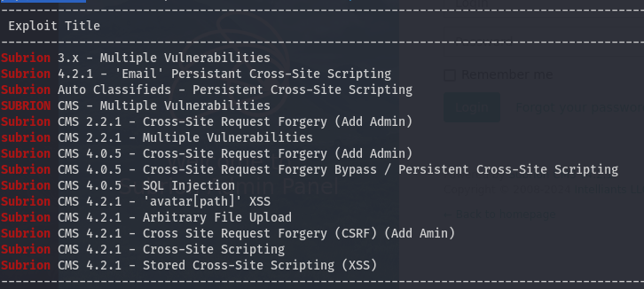 Exfiltrated Searchsploit